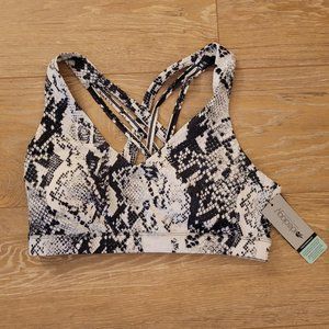 109. Ideology sport bra. Black and white print. Size M. NWT